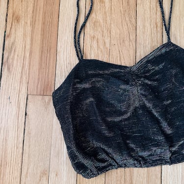 Vintage Cropped Iridescent Tank | Size SM 