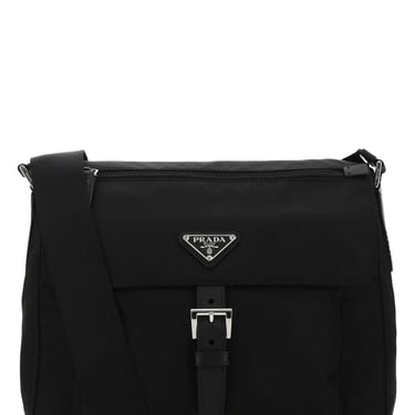 Prada Women Black Re-Nylon Crossbody Bag