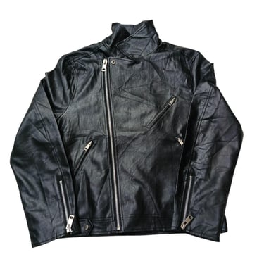 Vintage 1990s Leather Biker Jacket | Motorcyle Leather Jacket | Made in South Korea 