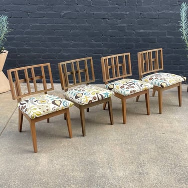 Set of 4 Mid-Century Modern Sculpted Dining Chairs, c.1960’s 