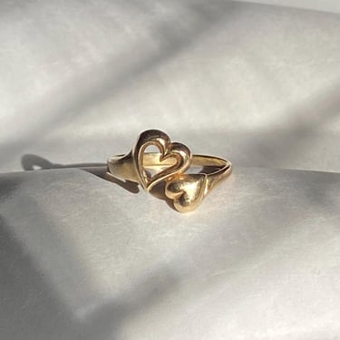 Vintage 10K Gold Heart Ring 