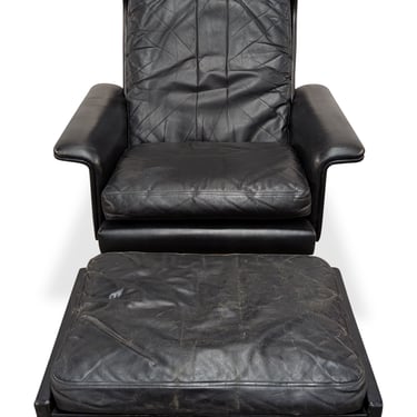 H.W. Klein Patinated Leather Lounge Chair- 112465