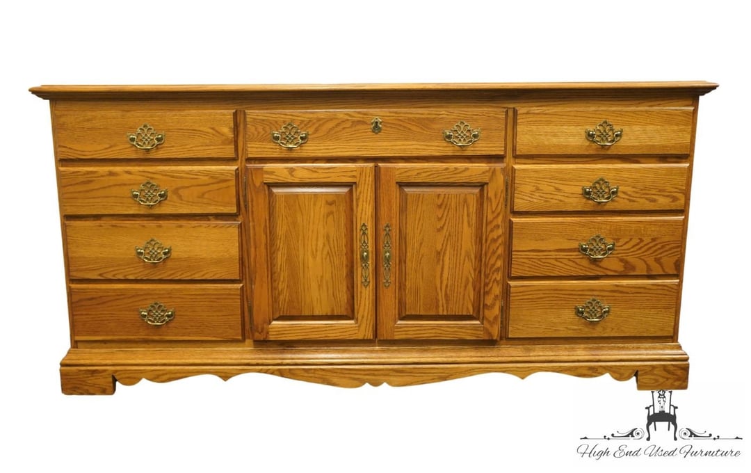VIRGINIA HOUSE Heirloom Collection Solid Oak Rustic Country Style 72