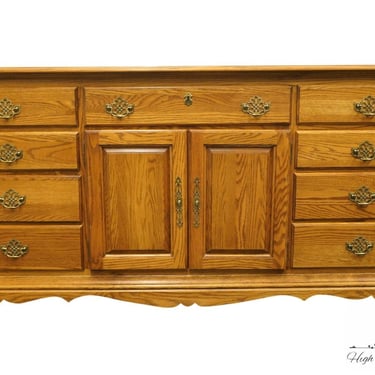 VIRGINIA HOUSE Heirloom Collection Solid Oak Rustic Country Style 72" Triple Door Dresser 2060-076 