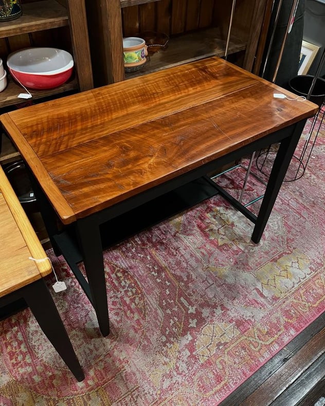 Reclaimed wood desk. 38” x 21.5” x 30” 