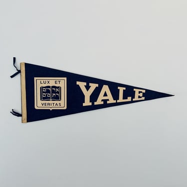 Vintage Yale University Pennant 