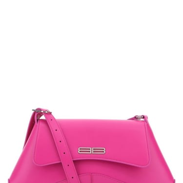 Balenciaga Woman Fuchsia Leather Medium Xx Flap Crossbody Bag