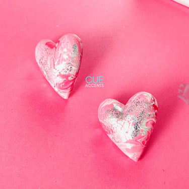 Sweetheart Polymer Clay Stud Earrings, Valentine's Day, Novelty Earrings, Hypoallergenic, VDay Earrings, Jewelry, VDay Gift, Womens, Kids 