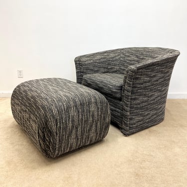 Milo Baughman Thayer Coggin lounge chair and ottoman mid century 