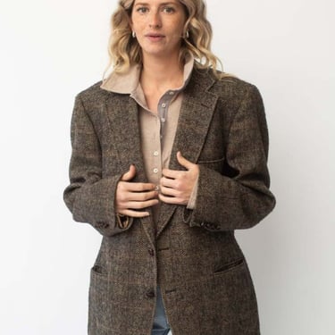 Wool Herringbone Blazer