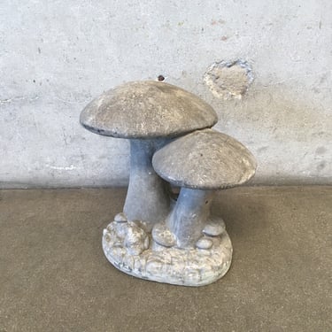 Vintage Cement Mushroom