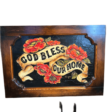 BLESS 本　retroperspectitve home God Bless Our Mortgaged Home - Postplax by Eden Plastics