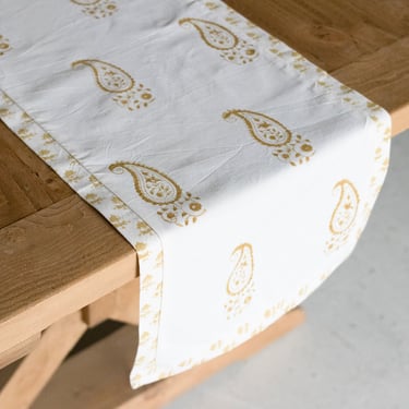 Hand Block Printed Table Runner | Jacqueline Gold