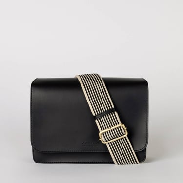 O My Bag - Leather Bag Audrey - Black Classic Leather (two straps)