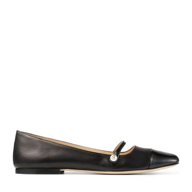 Jimmy Choo Women Flat Shoes In Nappa And Black Patent Leather