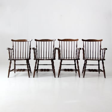 vintage Windsor dining chairs set of 4 