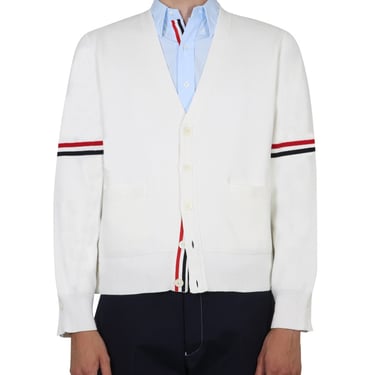 Thom Browne Men V-Neck Cardigan