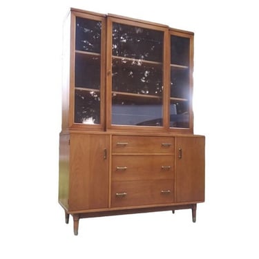 Free Shipping Within Continental US - Vintage Mid Century Modern Drexel Biscayne 2 Piece Buffet Or Hutch 