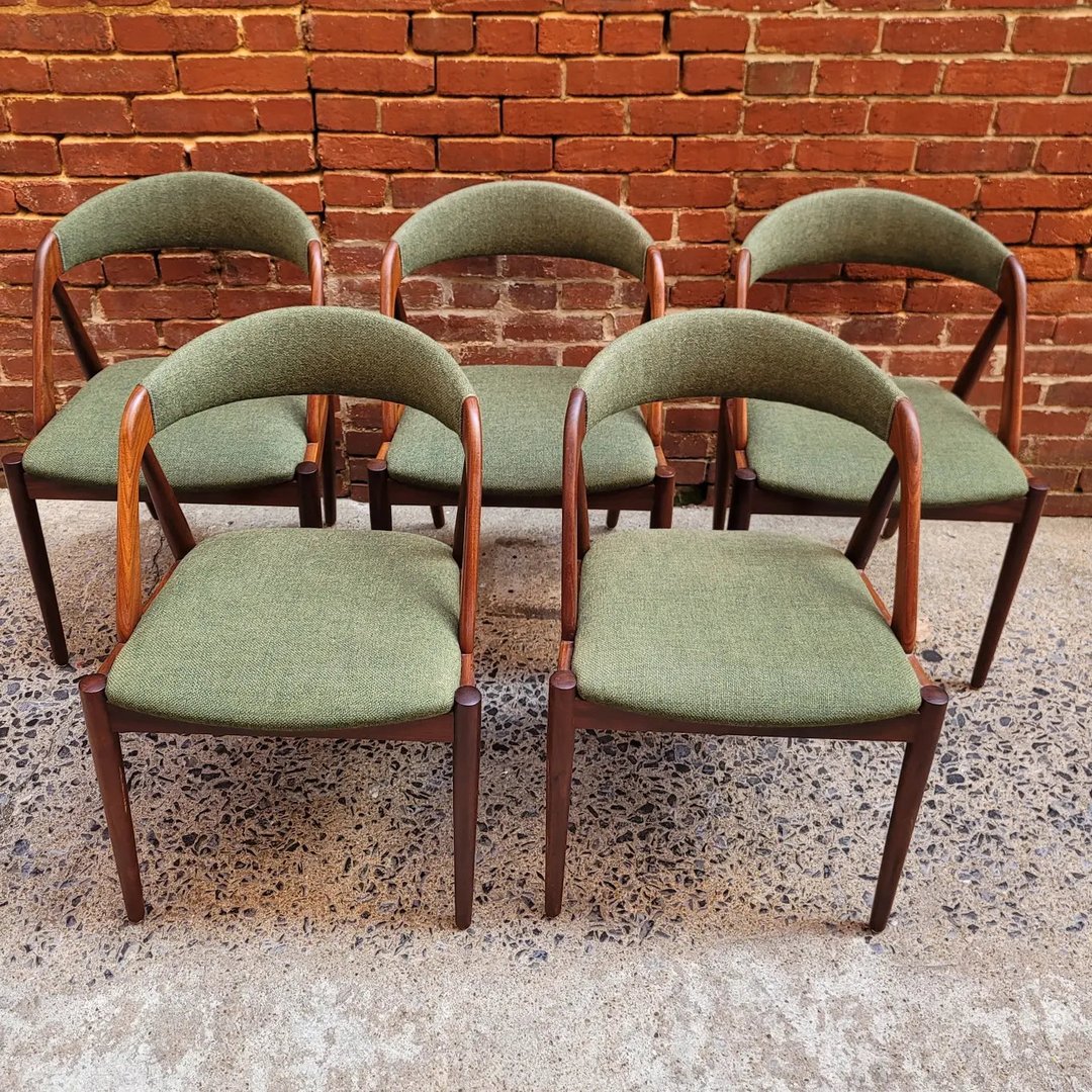 Kai Kristiansen Danish Teak Dining Chairs Vintage MC Frederick, MD