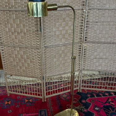 Vintage Extendable Reading Gold Floor Lamp