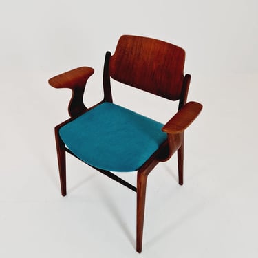 Super Rare German teak  Armchair  by  Georg Leowald for wilkhan  1960s, 