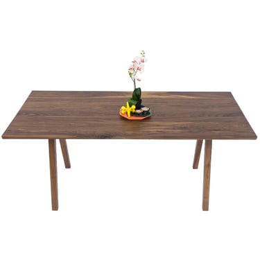 Walnut Dining Table, Handcrafted Solid Hardwood by Moderncre8ve 