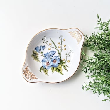 Vintage Spode Stafford Flowers Au Gratin Baking Dish/Lida & Acacia/ England/ Oven to Tableware/French Country English Cottage Core Botanical 