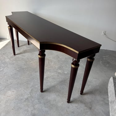 Large - Baker Furniture Barbara Barry Modern Regency Mahogany Console Table 