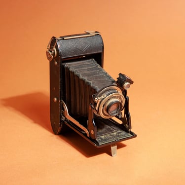 Vintage 30s Black Agfa PB20 Readyset Folding Film Decor Prop Collectable Camera 