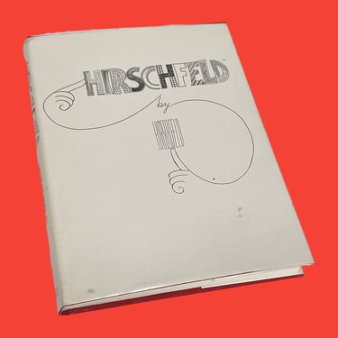 Vintage Hirschfeld Book Retro 1970s Al Hirschfeld + Hardback + Celebrities Caricatures/Drawings + New York Times Artist + Coffee Table Book 