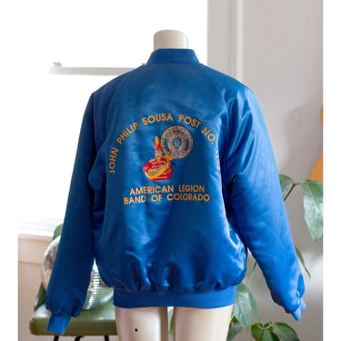 Vintage Bomber Jacket - Baseball Jacket - Colorado Marching Band - 1980s Americana 