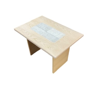 Side Table with Tile Inlay<br />Gangso – Made in Denmark<br />Birch wood with Gray Tile Inlay<br />L 27.5 x W 18.75 x H 19