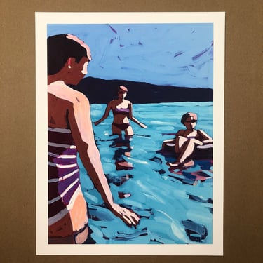 PRINT - Women in Lake 