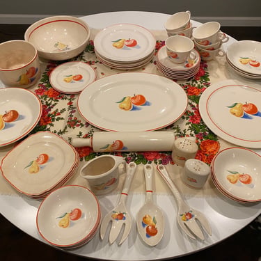 Large Set of Vintage 1930s/40s Harker Pottery Bake Rite | Desert Cactus ...