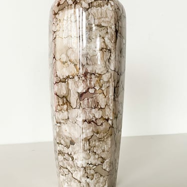 Vintage Shades of Grey Marble Vase