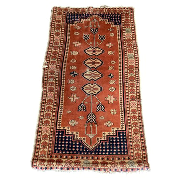 Persian Style Runner Silk 1930s rug runner 