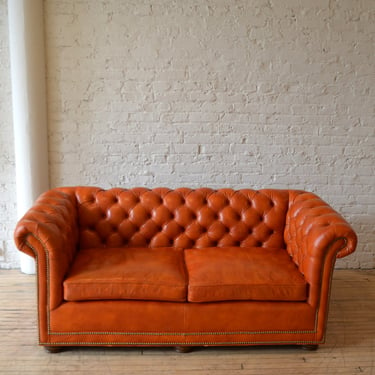 Vintage Leathercraft Chesterfield Leather Tufted Sofa Stunning!!!