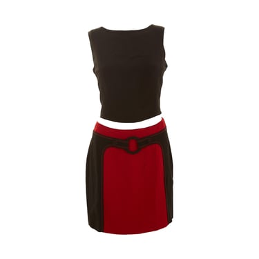 Moschino Red Ring Skirt Set