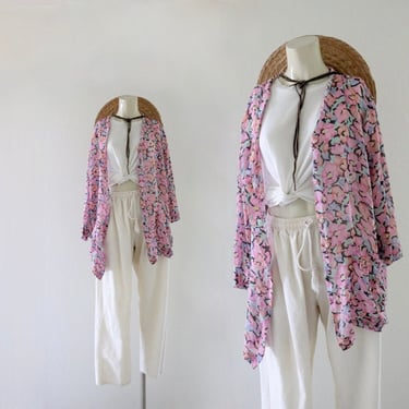 silk chiffon shirt jacket 