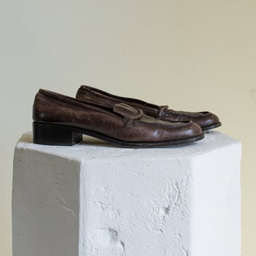 Vintage Barneys brown leather worn in loafers // 10 (2441) 
