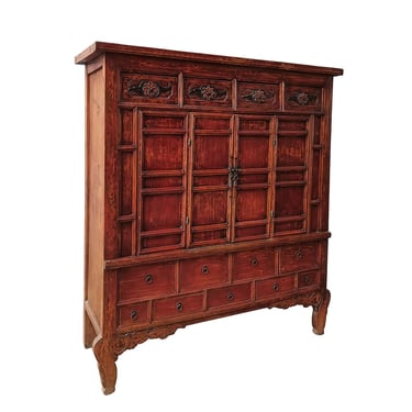 Large Chinese Wedding Cabinet Armoire Wardrobe by Terra Nova Furniture Los Angeles 