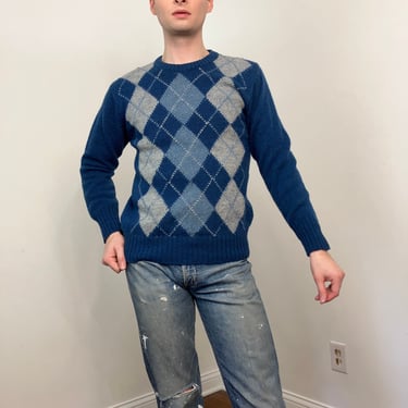 80s Kappa Argyle sweater 