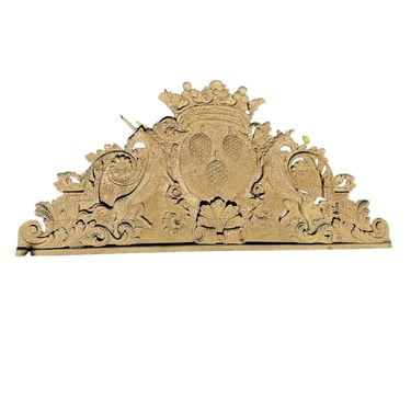 French Carved Pediment