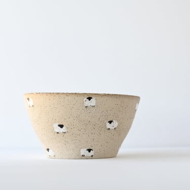 Medium Sheep Bowls with Small Sheep | Handmade Pottery 
