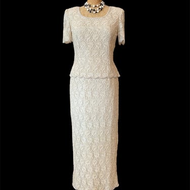 satin and lace dress styles Short Lace Long Sleeve Ruffles Satin Dress – Lisposa main image 0