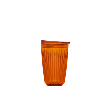 amber huskee cup with lid 12oz