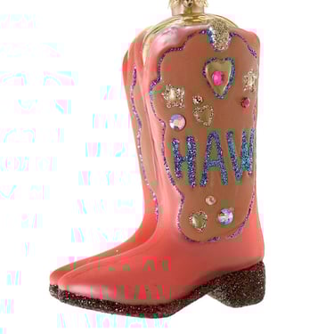 Yeehaw Cowboy Boots Ornament