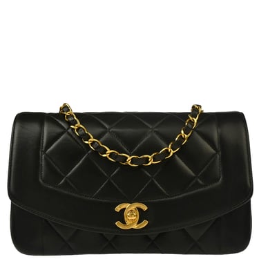 ブランド通販サイト Lambskin Black 1996-1997 Chanel Pushlock Flap Half Small その他
