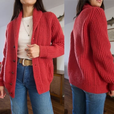 Vintage 60’s 70’s The Hawick Sweater Knitted Button-Up Cardigan Sweater 