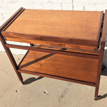 Mid Century English Modern Flip Top Bar 